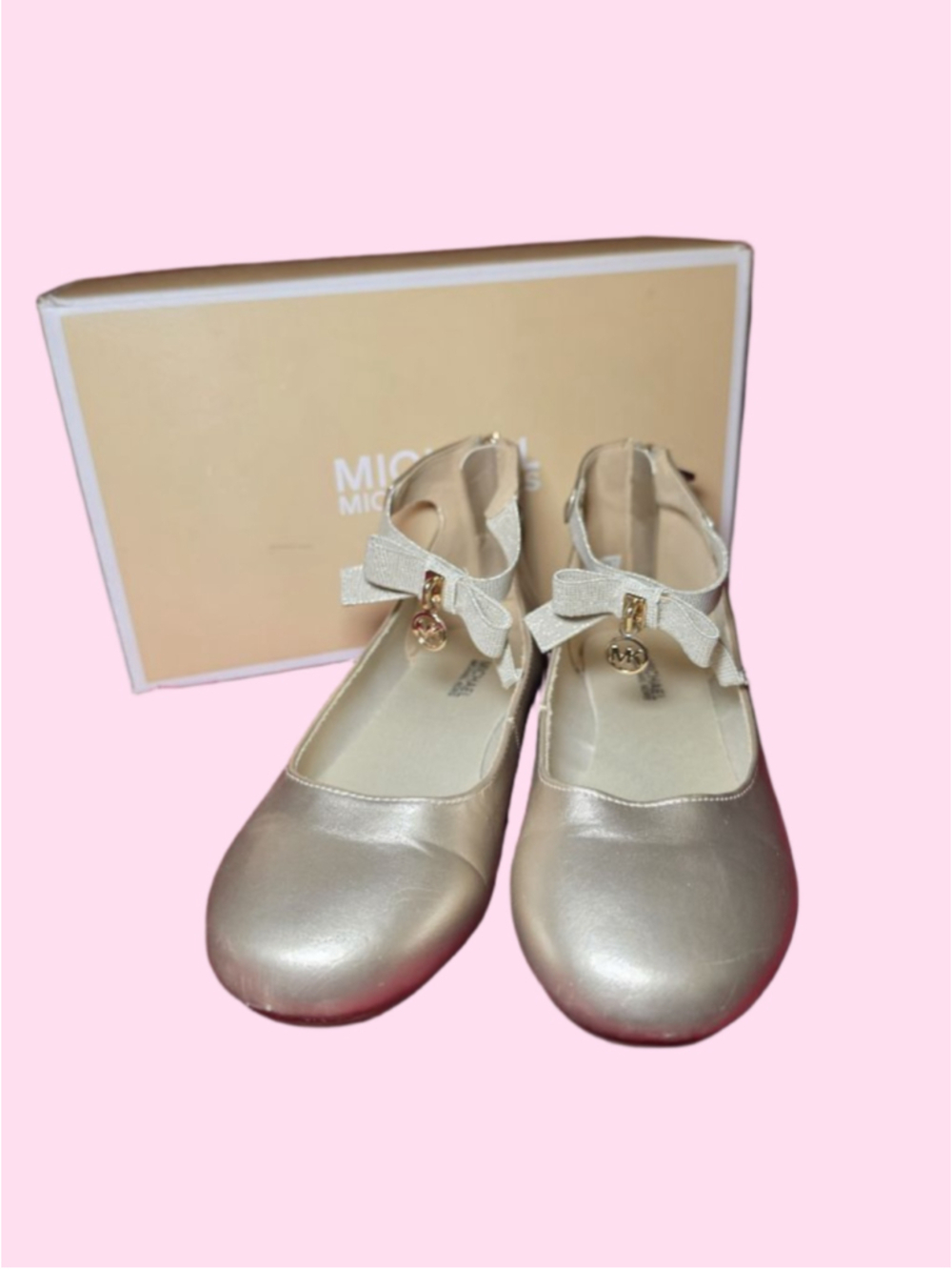 Michael Kors Gold Ballet Flats Dress Shoes Size 3